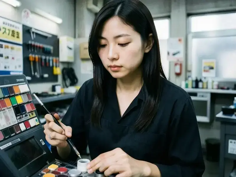 調色師 林 ゆいのポートレート